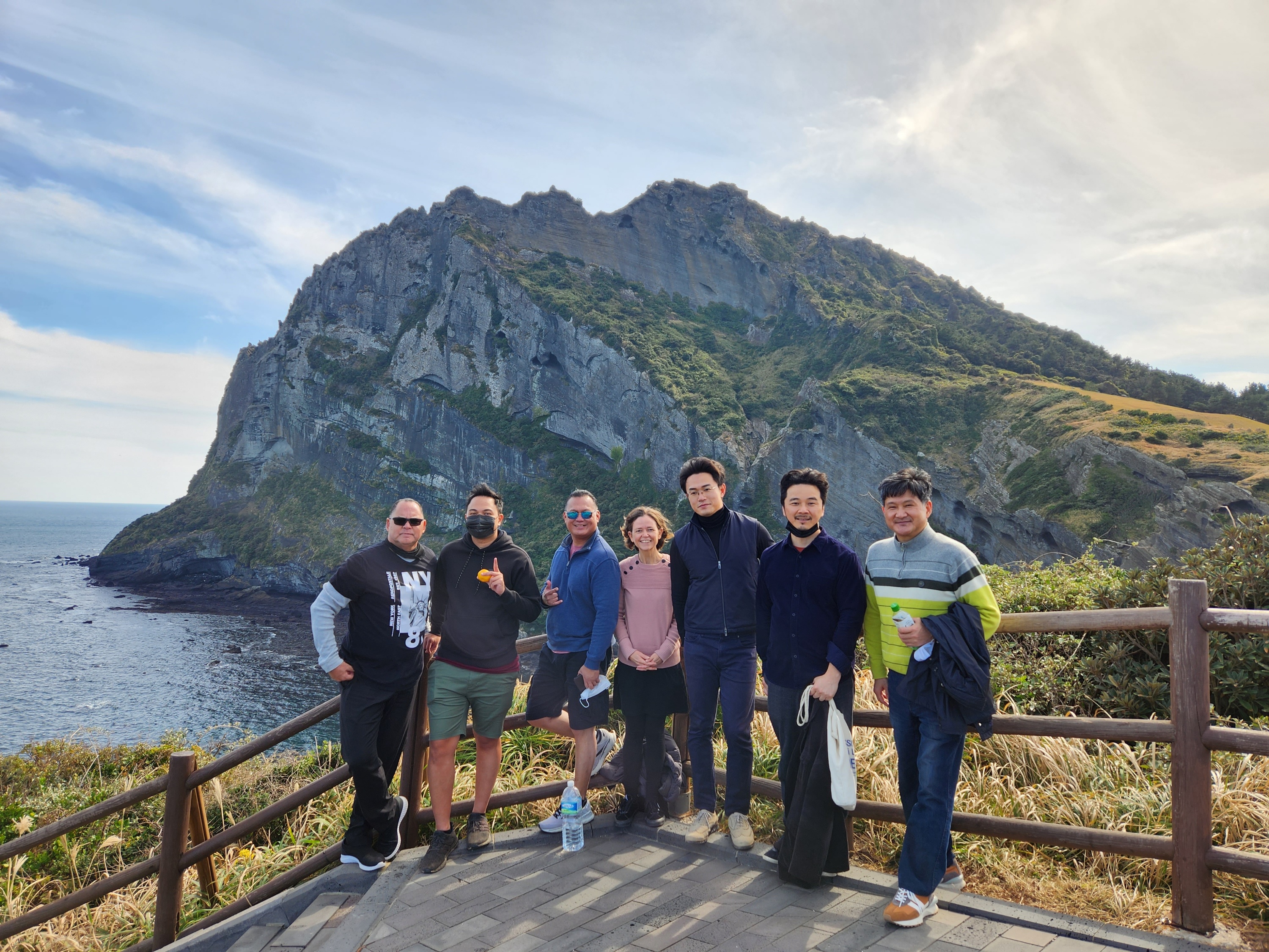 Inchul and colleagues in Jeju, Korea, for the 2022 PIC e-mobility and battery energy storage system workshop.